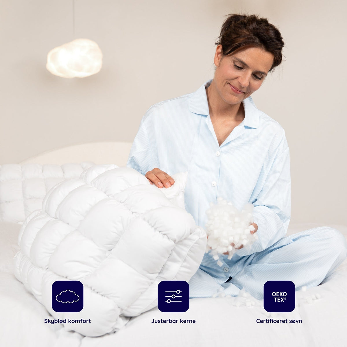 CloudOne™ - Den bløde ergonomiske hovedpude