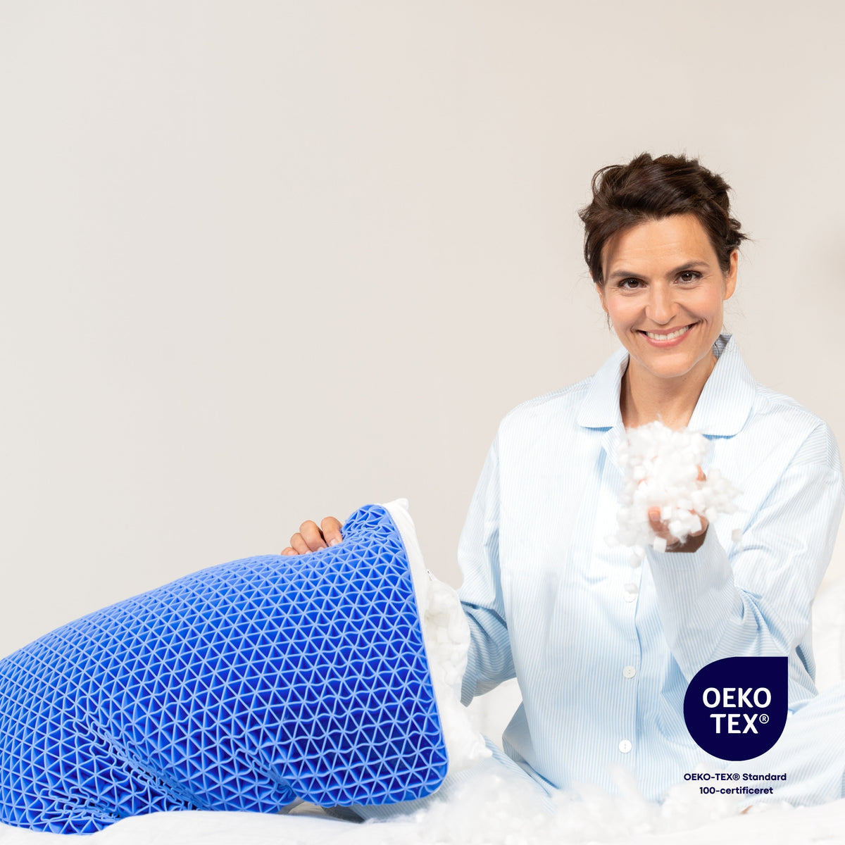AirFlow™ ergonomisk kølende pude - Perfekt til varme nætter & sensitiv hud