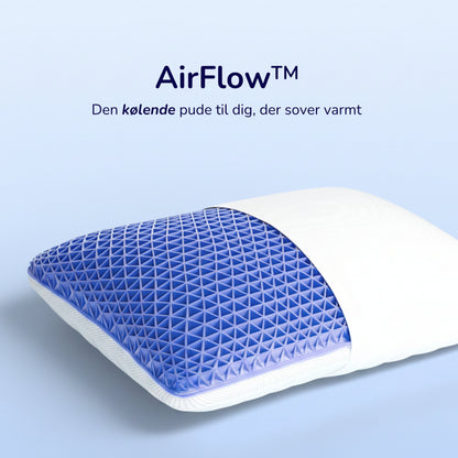AirFlow™ ergonomisk kølende pude - Perfekt til varme nætter & sensitiv hud